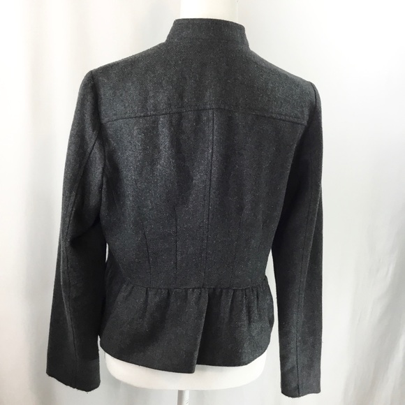 Woman’s Light Weight Jacket Pintucks, Peplum Back, 30% Wool - Picture 5 of 9
